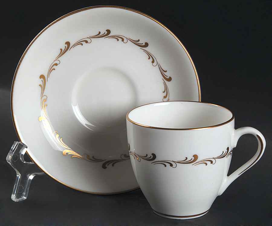 Rondo Flat Demitasse Cup & Saucer Set by Royal Doulton-1