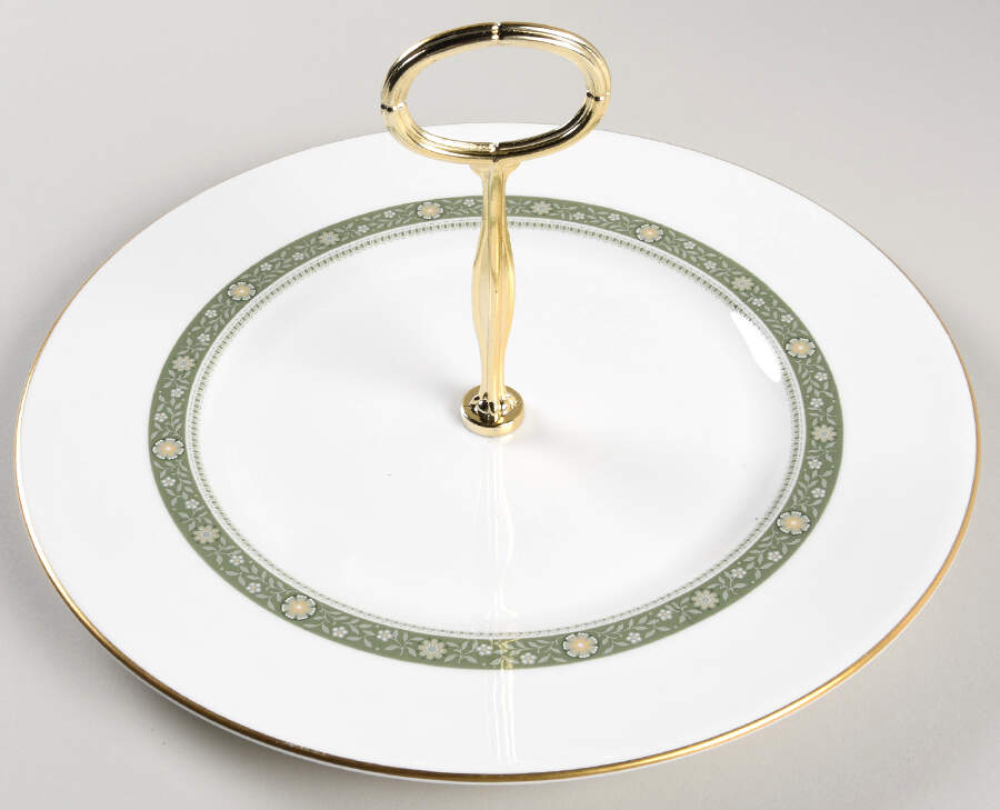 Rondelay (Concord Shape) Round Serving Plate with Center Handle (Dp) Hc by Royal Doulton-1