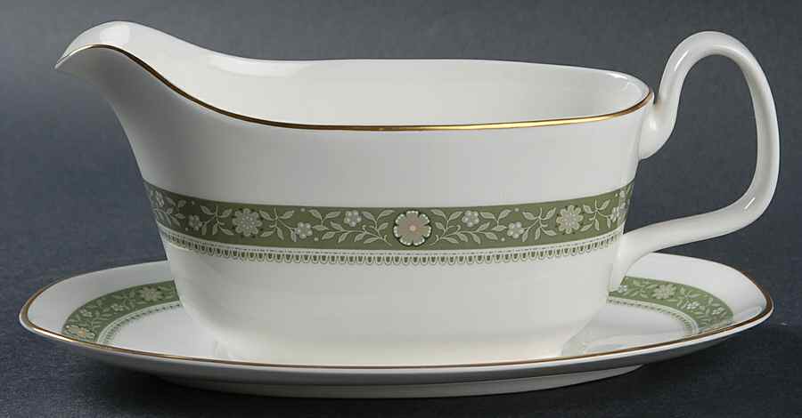 Rondelay (Concord Shape) Gravy Boat & Underplate by Royal Doulton-1