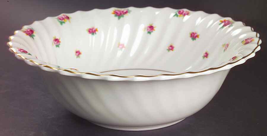 Rosebud 9" Round Vegetable Bowl by Royal Doulton-1