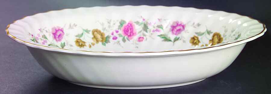 Rosell 10" Oval Vegetable Bowl by Royal Doulton-1