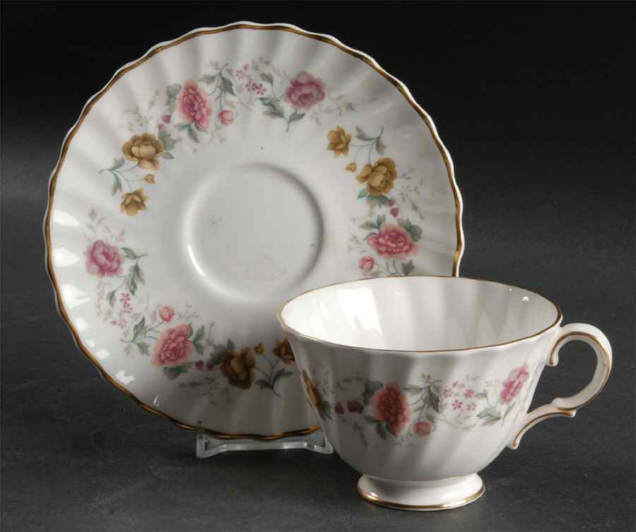 Rosell Footed Cup & Saucer Set by Royal Doulton-1