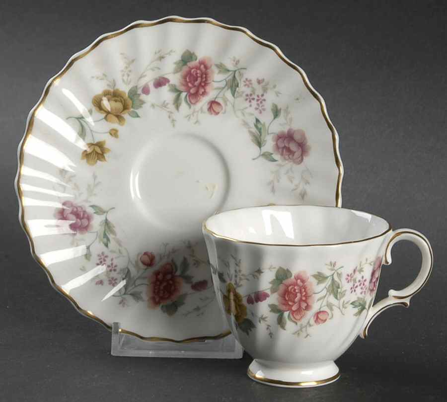 Rosell Footed Demitasse Cup & Saucer Set by Royal Doulton-1