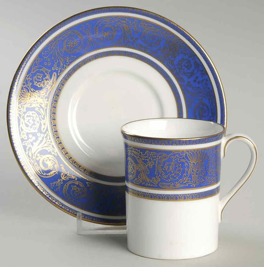 Royal Windsor Flat Demitasse Cup & Saucer Set by Royal Doulton-1