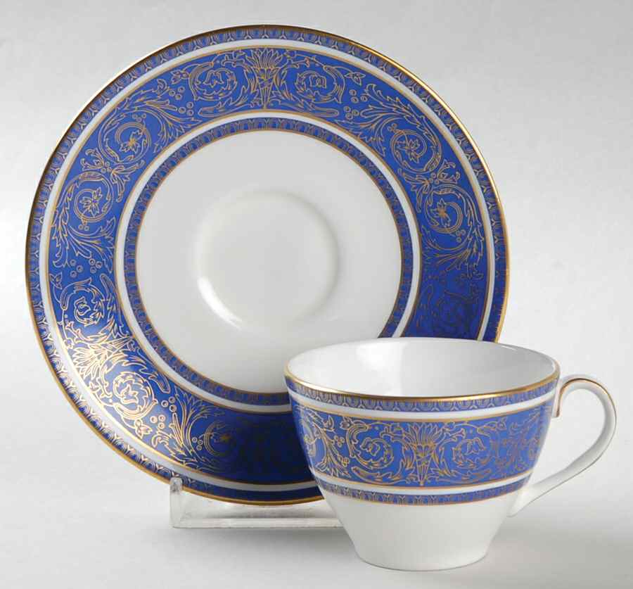 Royal Windsor Flat Demitasse Cup & Saucer Set by Royal Doulton-1