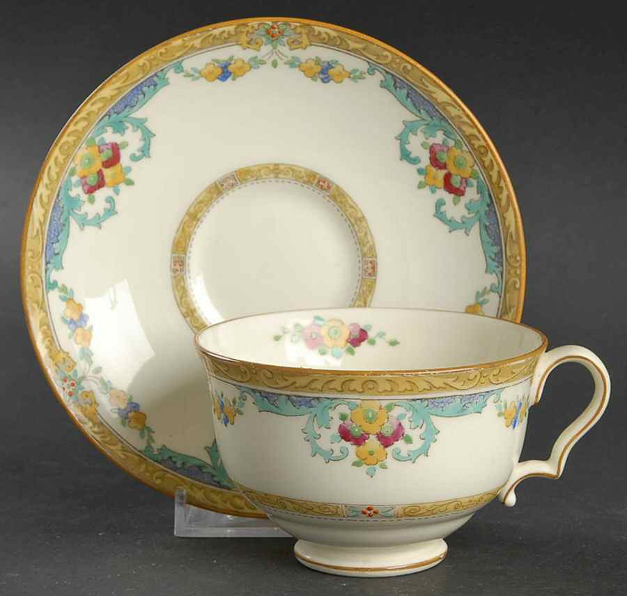 The Roxbury Footed Cup & Saucer Set by Royal Doulton-1