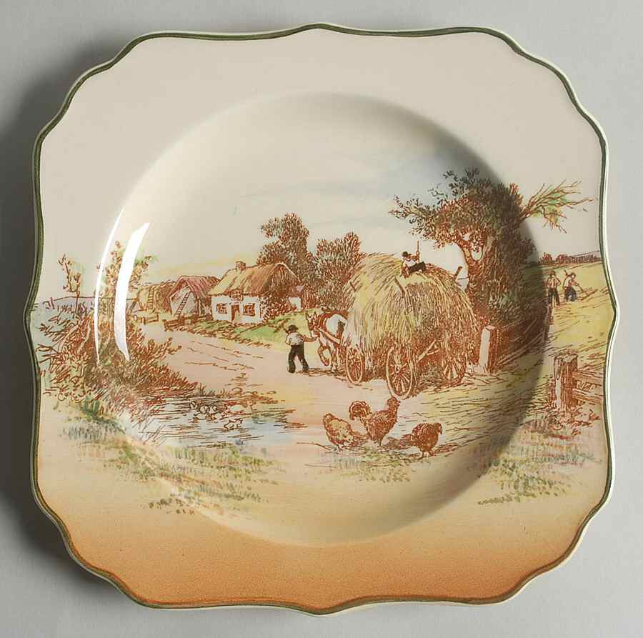Rustic England Square Salad Plate by Royal Doulton-1