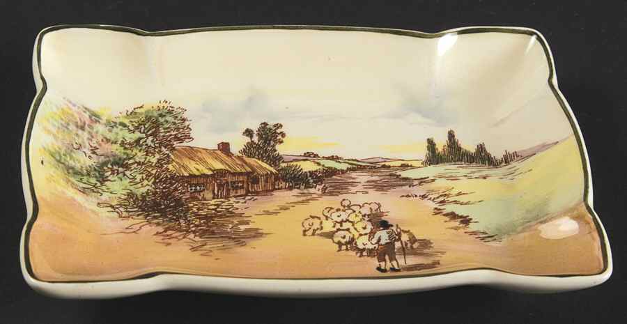 Rustic England Silver Tray by Royal Doulton-1