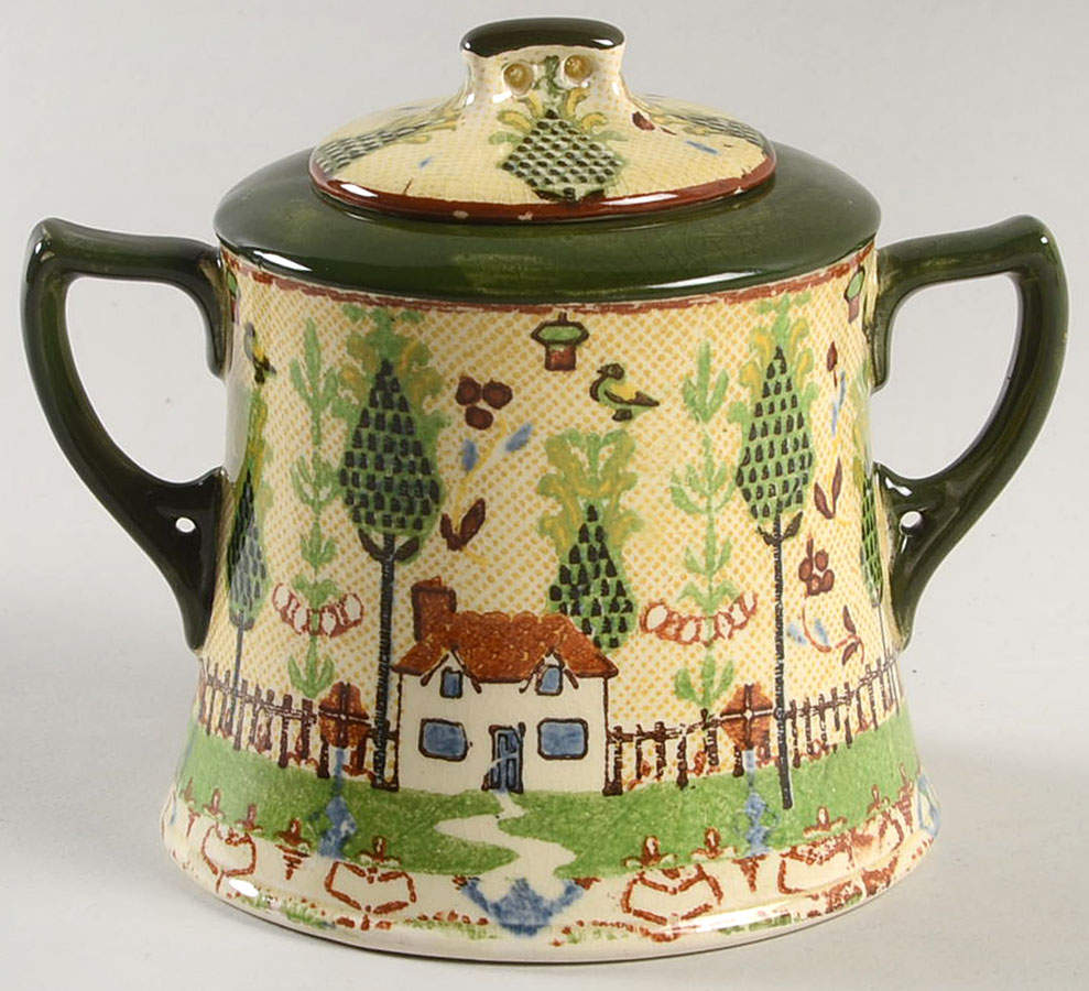 Sampler Sugar Bowl & Lid by Royal Doulton-1