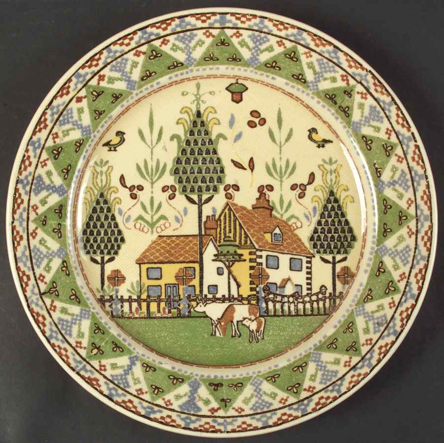 Sampler Dinner Plate by Royal Doulton-1