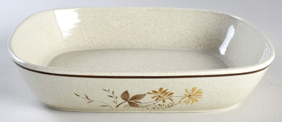 Sandsprite (Single Line Brown Trim) Oval Roaster by Royal Doulton-1