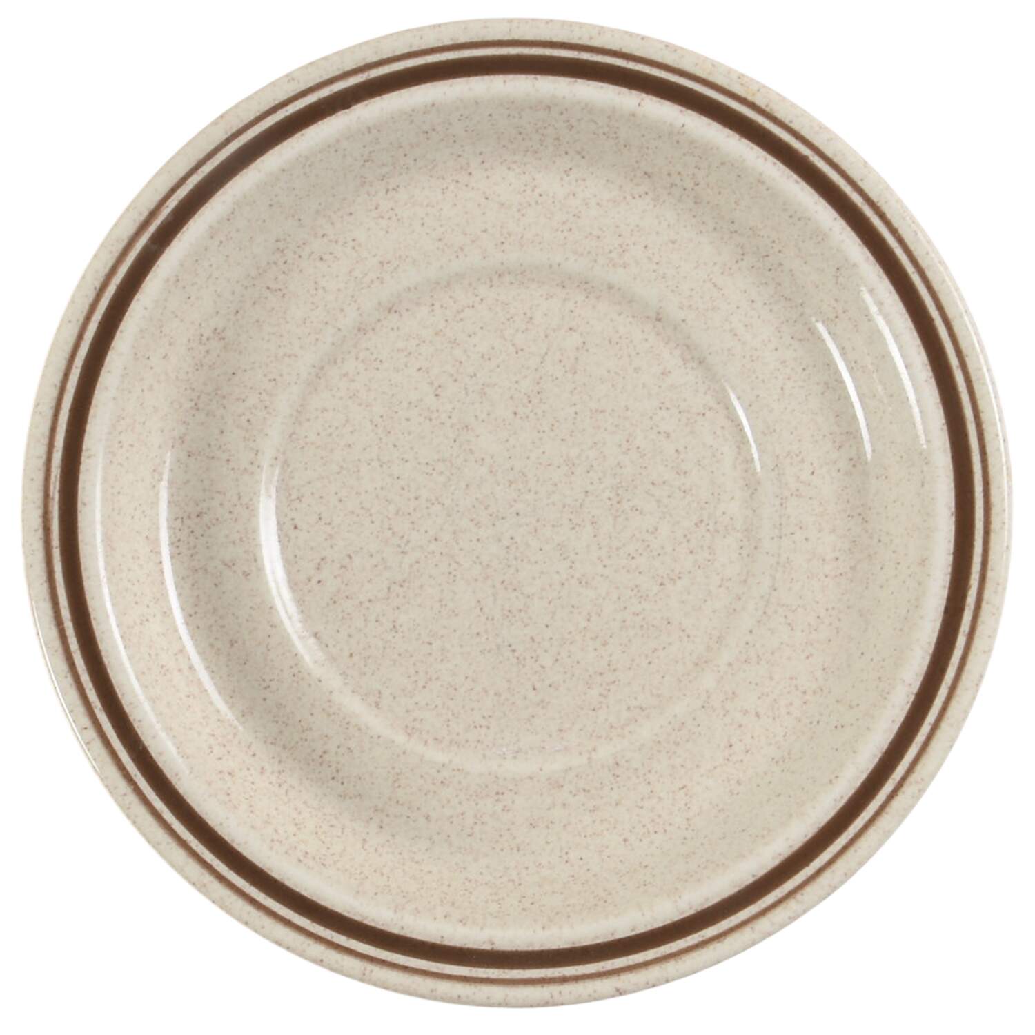 Sandsprite (Single Line Brown Trim) Saucer by Royal Doulton-1