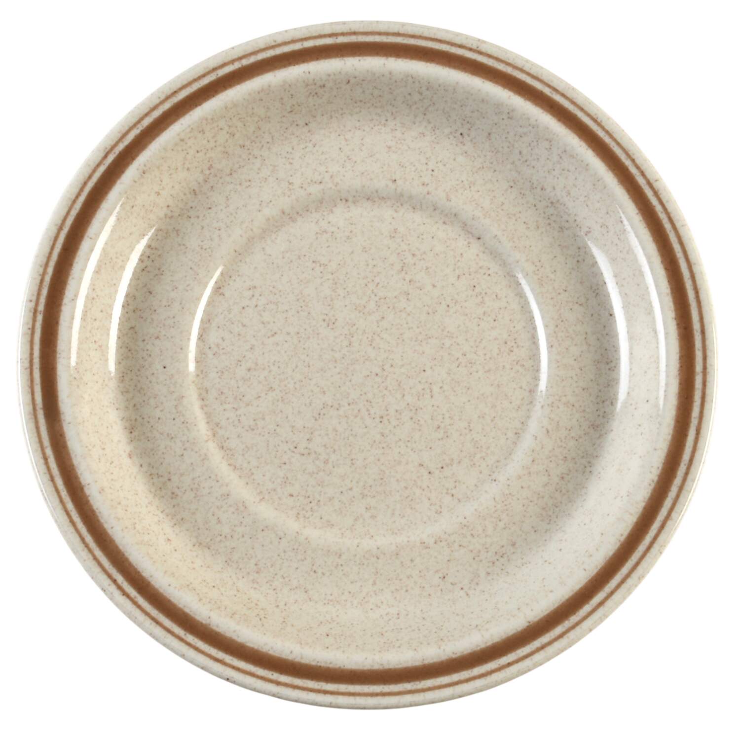 Sandsprite (Single Line Brown Trim) Saucer for Flat Cup by Royal Doulton-1