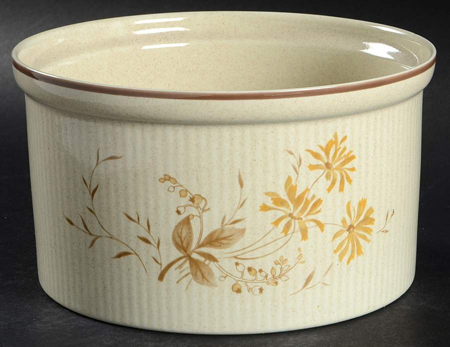 Sandsprite (Double Line Brown Trim) 6" Souffle by Royal Doulton-1