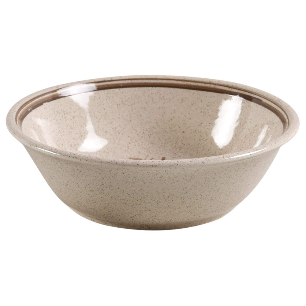 Sandsprite (Double Line Brown Trim) Coupe Cereal Bowl by Royal Doulton-1