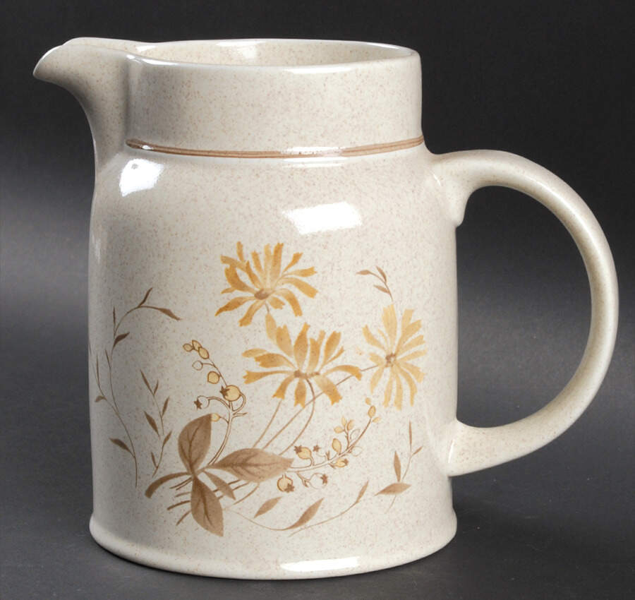 Sandsprite (Double Line Brown Trim) 32 Oz Pitcher by Royal Doulton-1