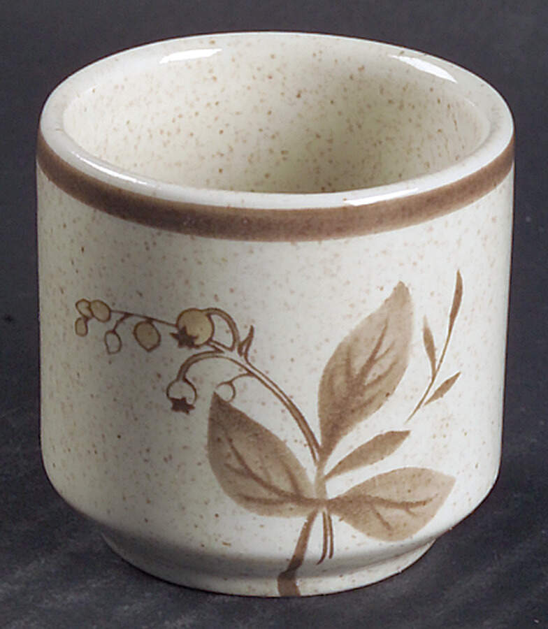 Sandsprite (Double Line Brown Trim) Single Egg Cup by Royal Doulton-1