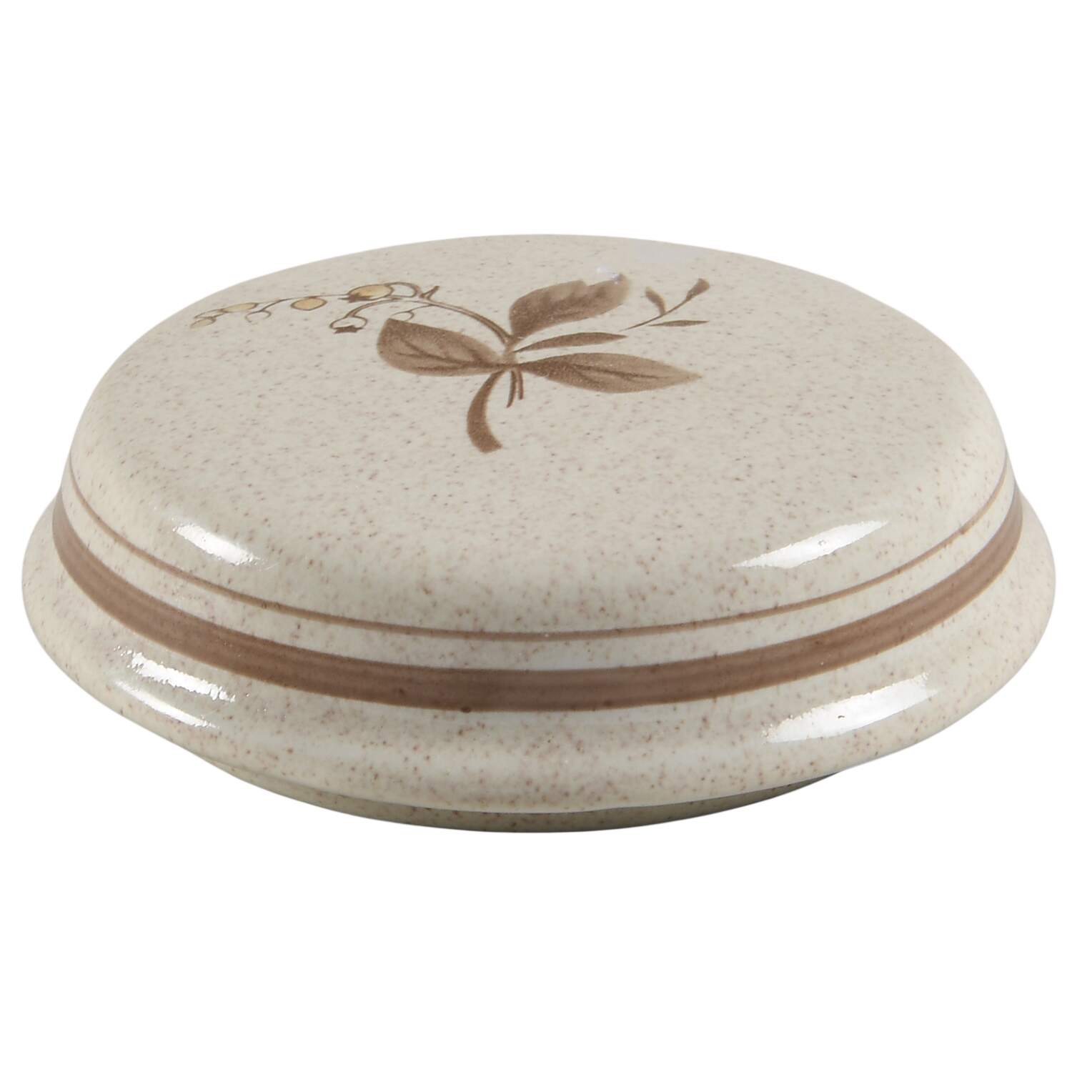 Sandsprite (Double Line Brown Trim) Lid for Sugar Bowl by Royal Doulton-1