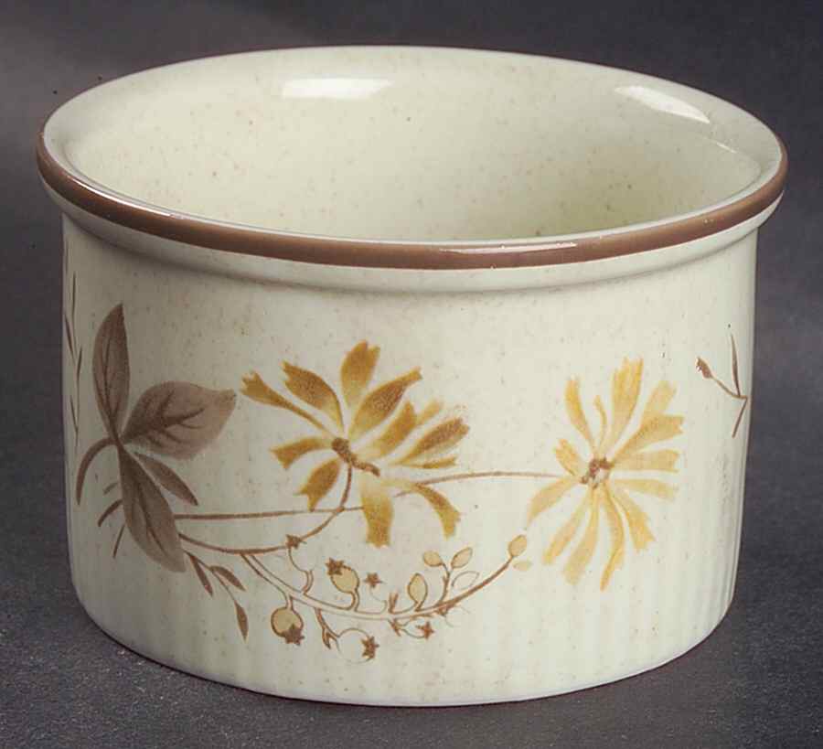 Sandsprite (Double Line Brown Trim) Ramekin by Royal Doulton-1