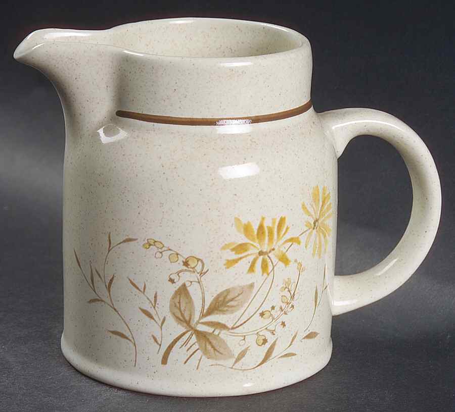 Sandsprite (Double Line Brown Trim) Creamer by Royal Doulton-1