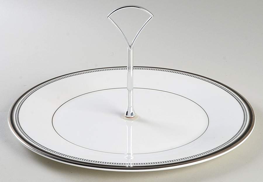 Sarabande Round Serving Plate with Handle (DP) by Royal Doulton-1