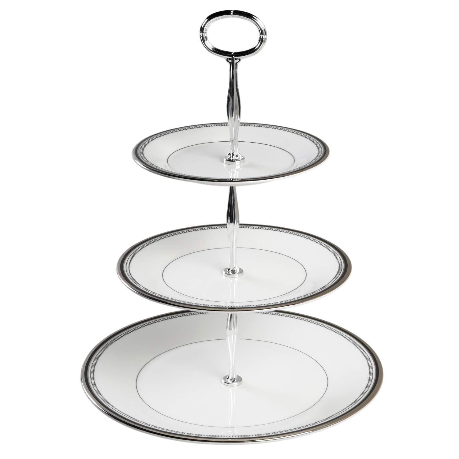 Sarabande 13 7/8"-14 1/4" 3-Tiered Serving Tray(DP,SP,BB) HC by Royal Doulton-1