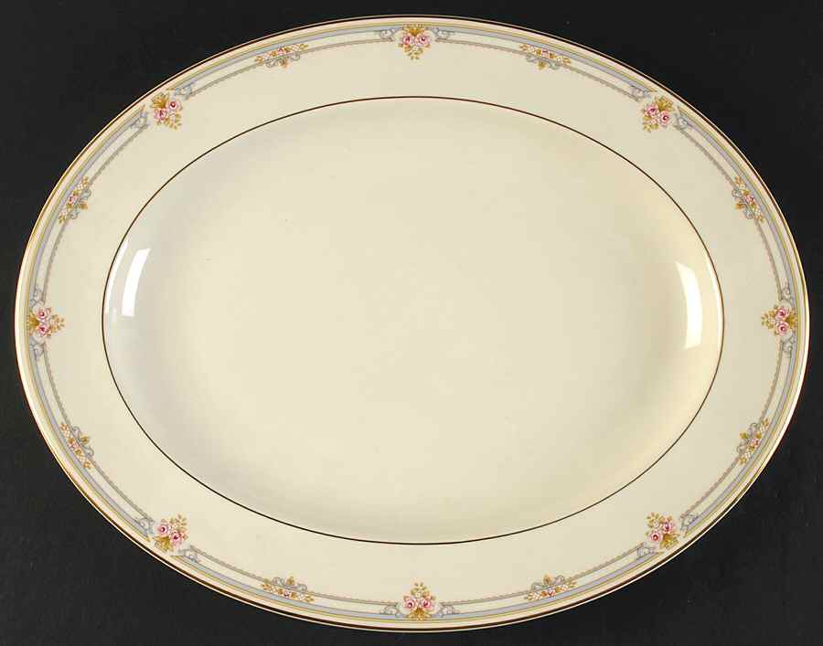 Sarah 13" Oval Serving Platter by Royal Doulton-1