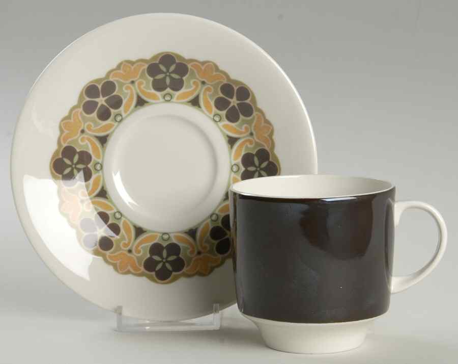 Segovia Flat Cup & Saucer Set by Royal Doulton-1