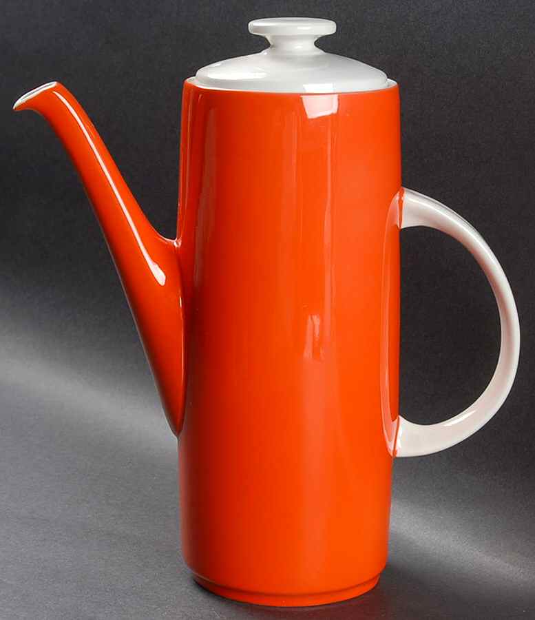 Prisma Riot Red Coffee Pot & Lid by Royal Doulton-1