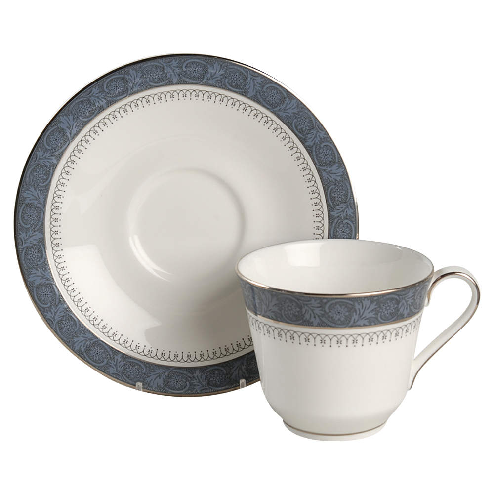 Sherbrooke Flat Cup & Saucer Set by Royal Doulton-1