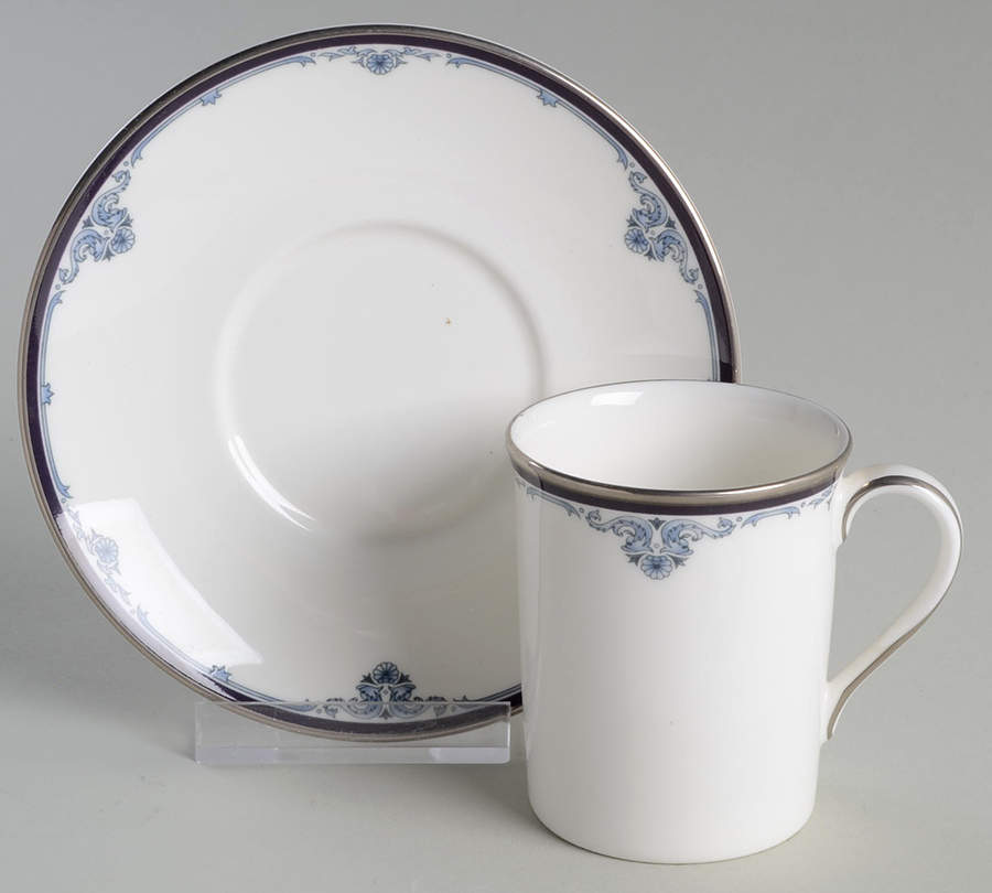 Sheridan Footed Demitasse Cup & Saucer Set by Royal Doulton-1