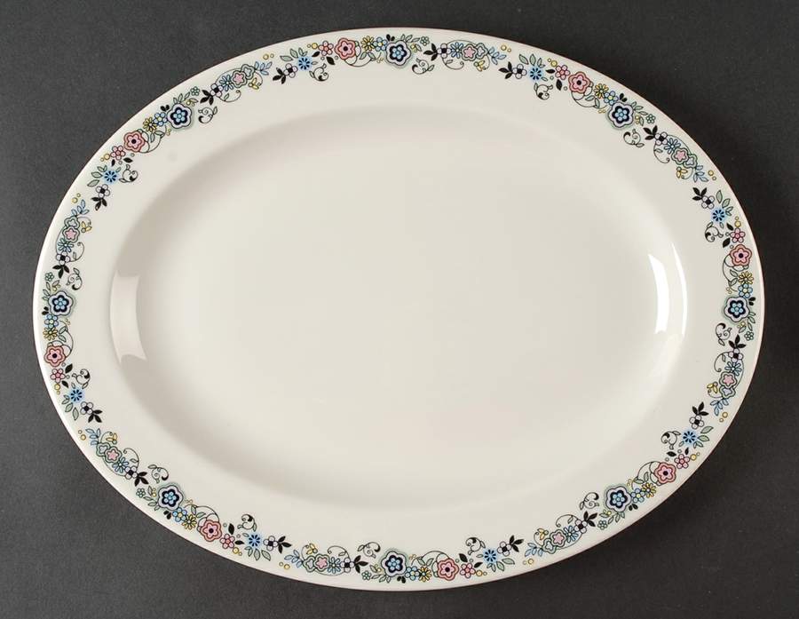 Sherwood 13" Oval Serving Platter by Royal Doulton-1
