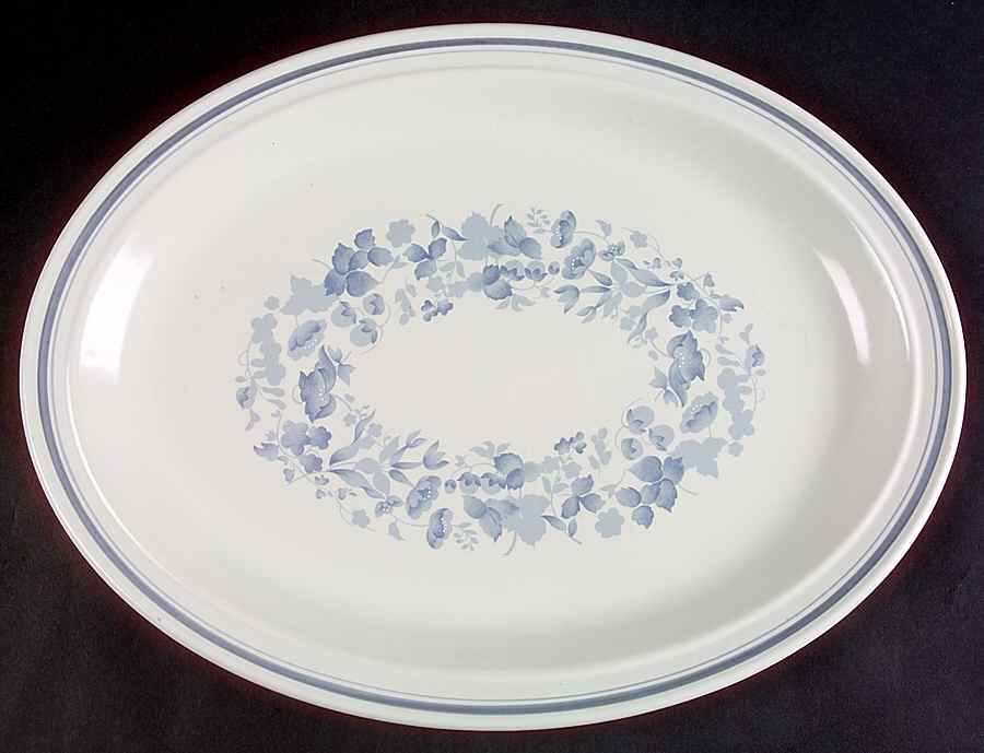 Shadow Play 16" Oval Serving Platter by Royal Doulton-1