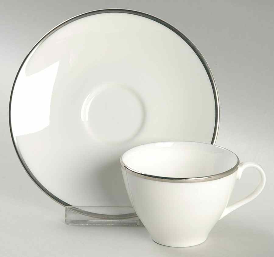 Signet Flat Demitasse Cup & Saucer Set by Royal Doulton-1