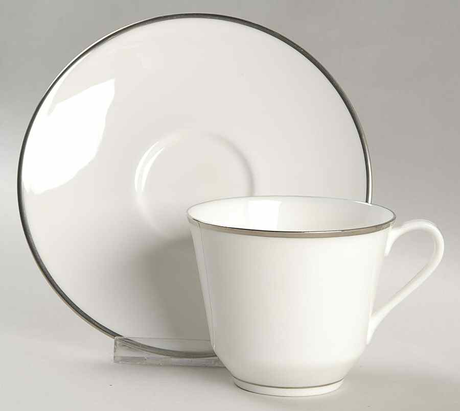 Signet Flat Cup & Saucer Set by Royal Doulton-1