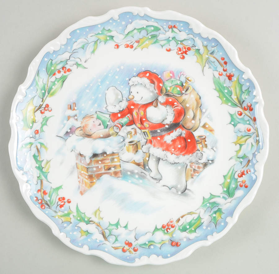 Snowman Salad Plate by Royal Doulton-1