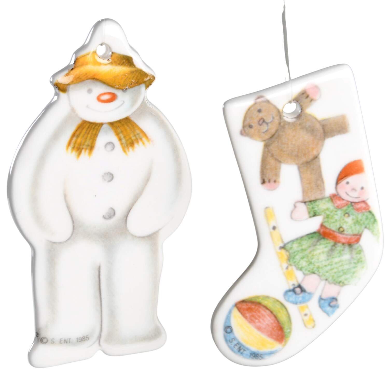 Snowman Ornament (Set of 2 Motifs) by Royal Doulton-1