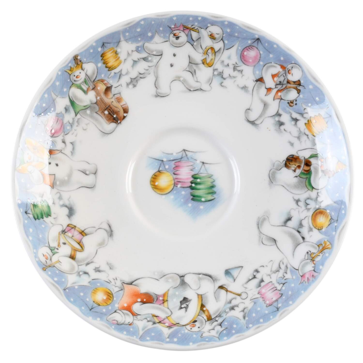 Snowman Saucer by Royal Doulton-1