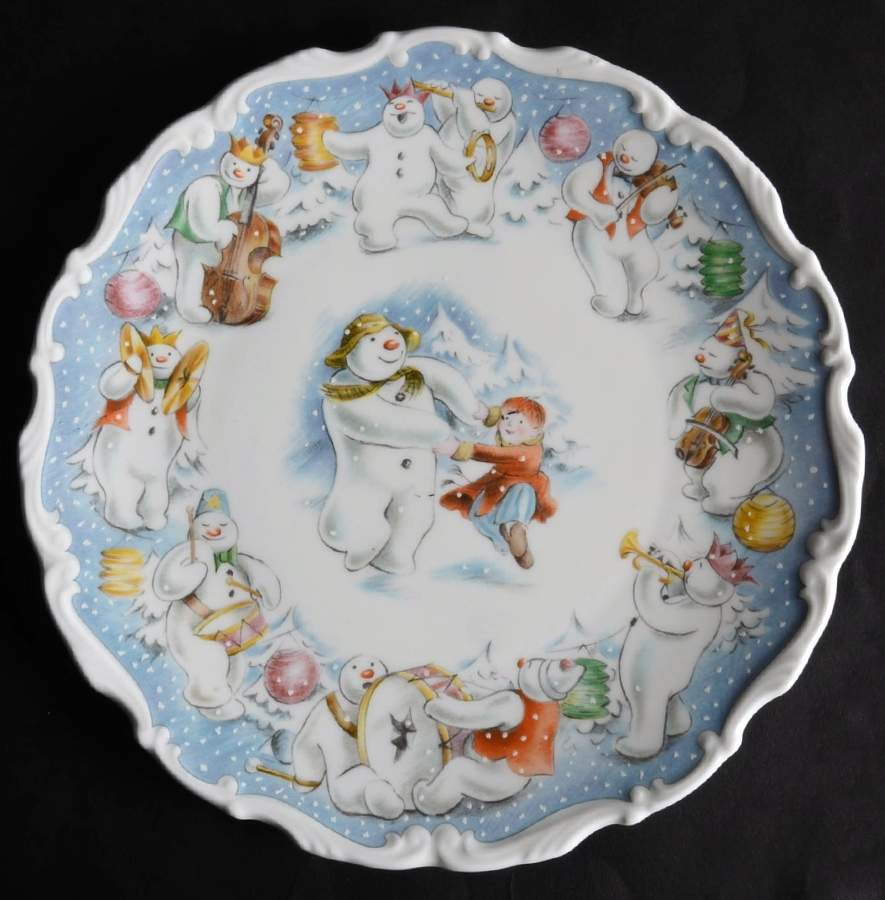 Snowman Salad Plate by Royal Doulton-1