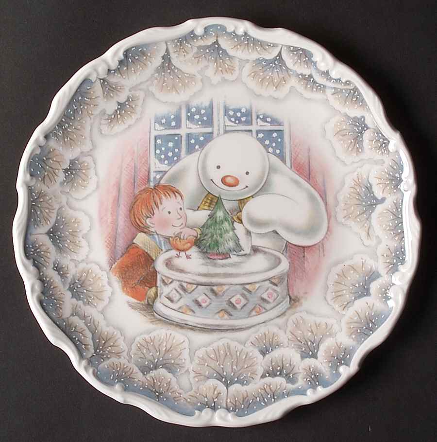 Snowman Salad Plate by Royal Doulton-1