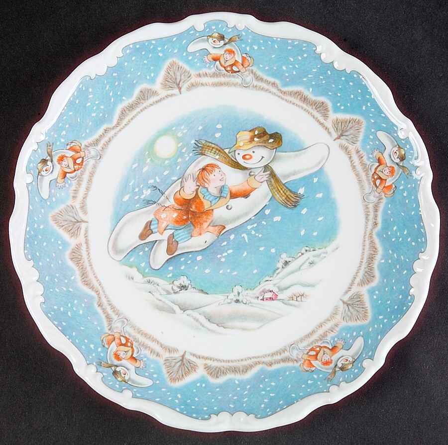 Snowman Salad Plate by Royal Doulton-1