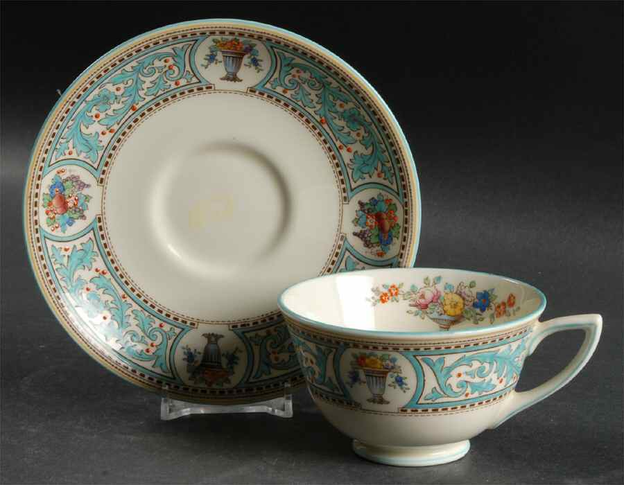 Somerset Footed Cup & Saucer Set by Royal Doulton-1