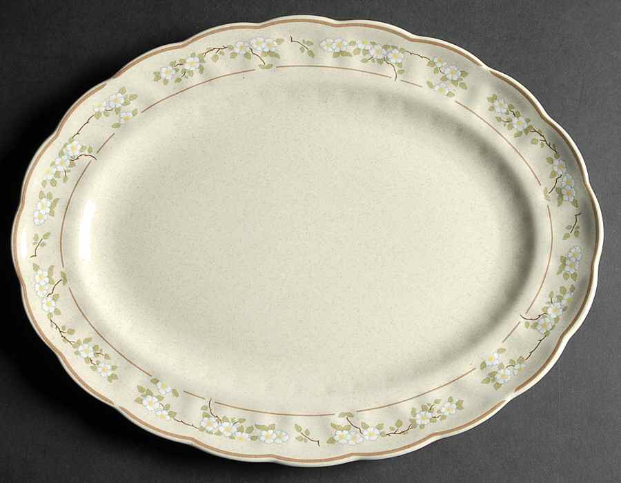Somerset 13" Oval Serving Platter by Royal Doulton-1