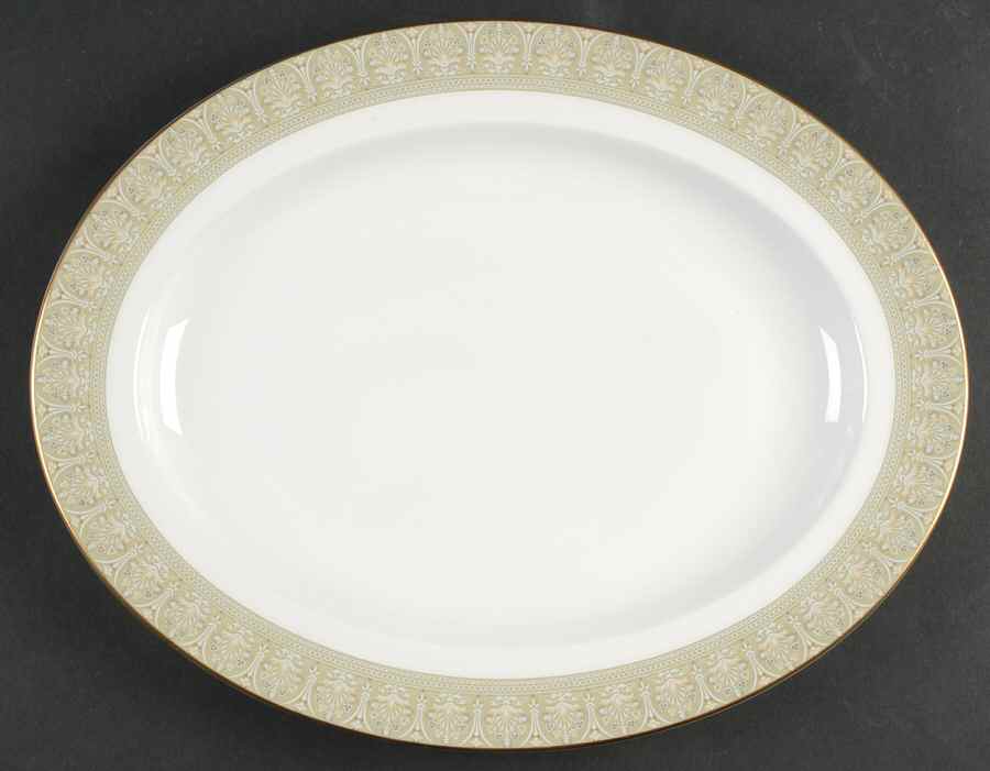 Sonnet (Concord Shape) 13" Oval Serving Platter by Royal Doulton-1