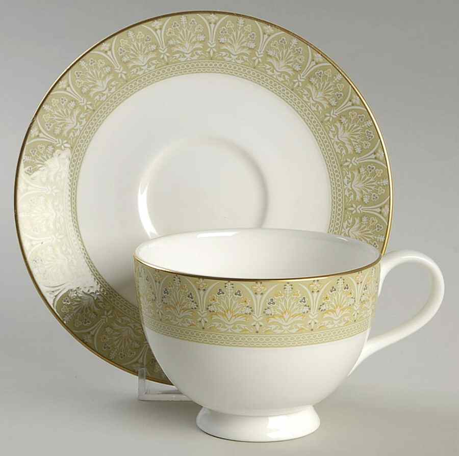 Sonnet (Concord Shape) Footed Cup & Saucer Set by Royal Doulton-1