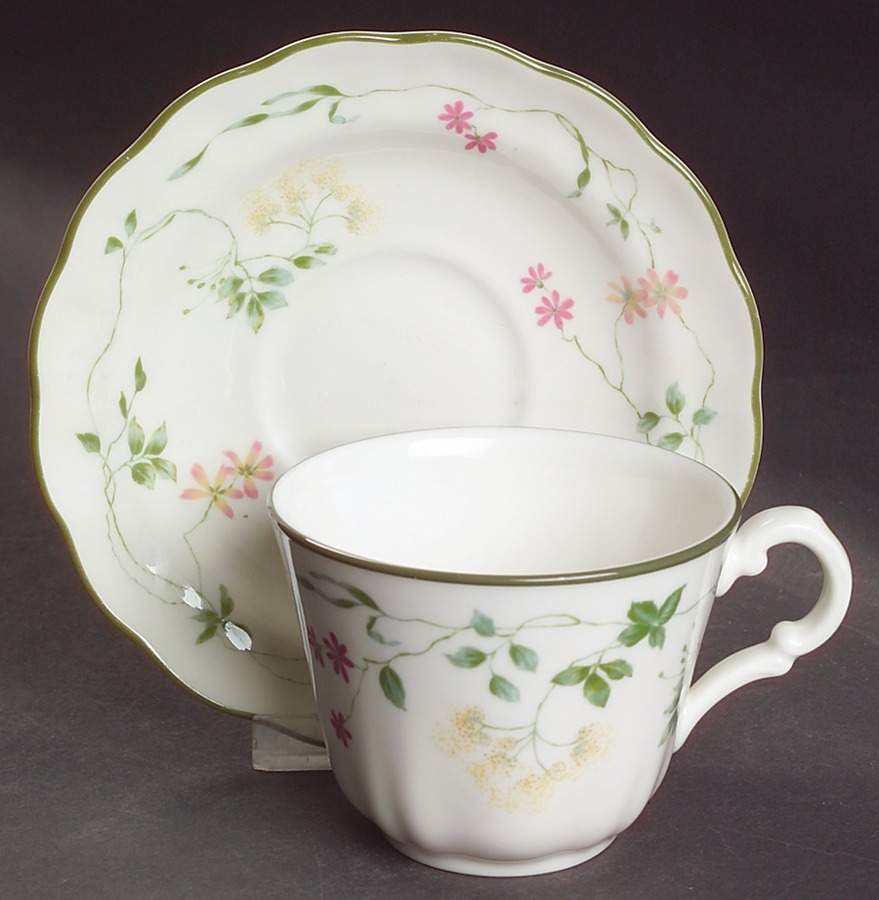Southdown Flat Cup & Saucer Set by Royal Doulton-1