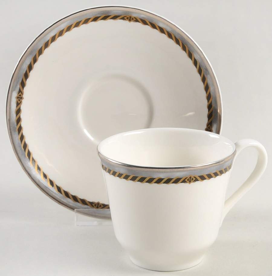 Southampton Flat Cup & Saucer Set by Royal Doulton-1