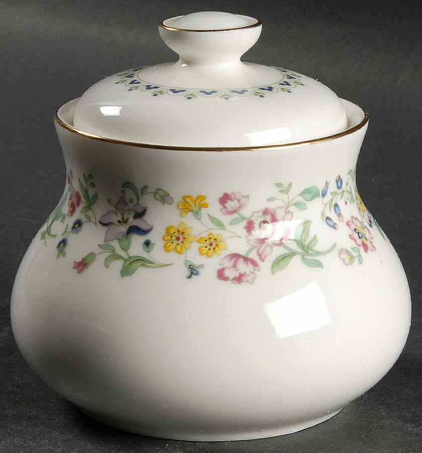 Spring Glory Sugar Bowl & Lid by Royal Doulton-1