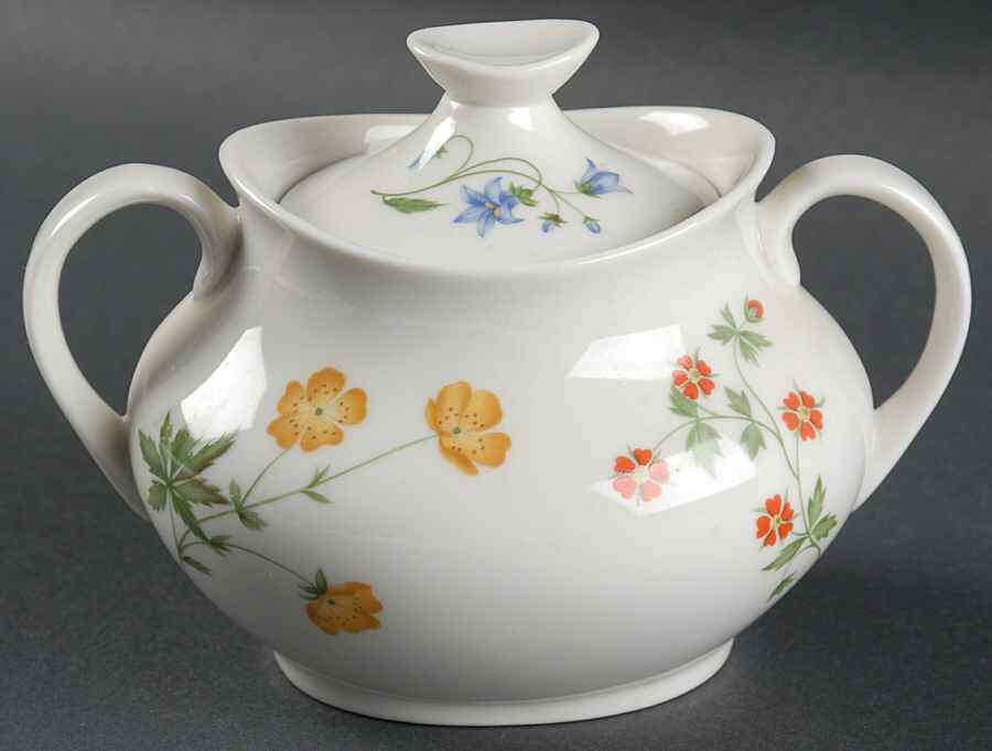 Springtime Sugar Bowl & Lid by Royal Doulton-1