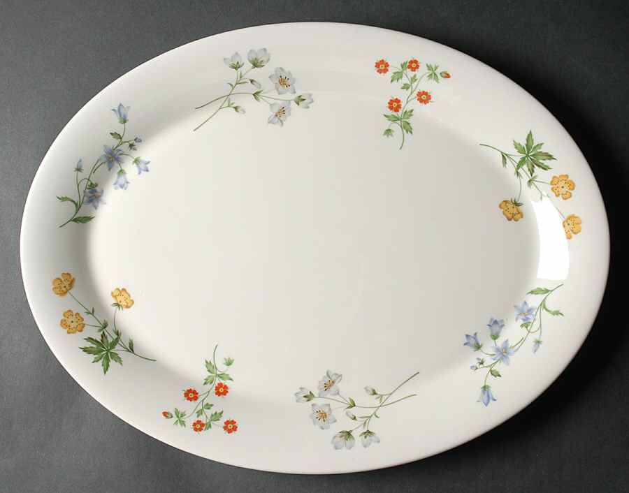 Springtime 16" Oval Serving Platter by Royal Doulton-1